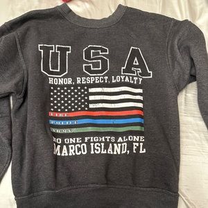 Dark Grey USA Marco Island Fl sweatshirt